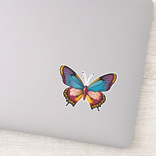 Adesivo Bela Borboleta Multicolorida