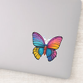 Adesivo Bela Borboleta Multicolorida