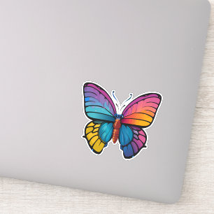 Adesivo Bela Borboleta Multicolorida