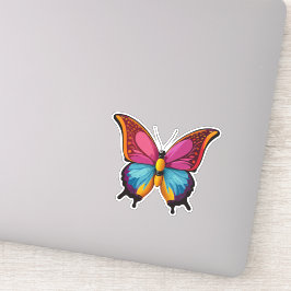 Adesivo Bela Borboleta Multicolorida