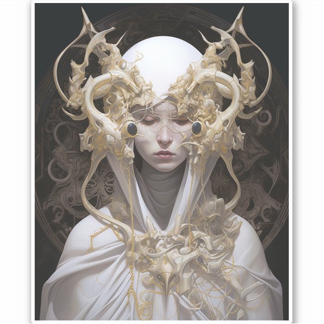 Adesivo Bela Bruxa Demon Queen Fantasy Art (Frente)