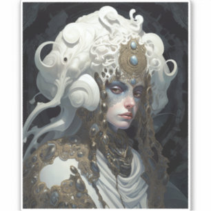 Adesivo Bela Bruxa Demon Queen Fantasy Art