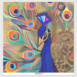 Adesivo Bela cola de pele de laptop de Peacock