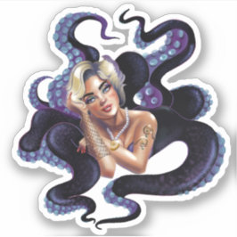 Adesivo Bela Deusa Octopus Sticker
