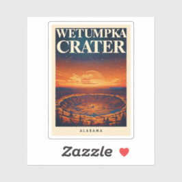 Adesivo Beleza natural da cratera Wetumpka - Alabama