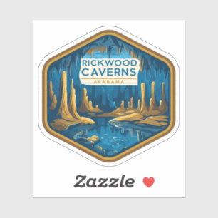 Adesivo Beleza natural de Rickwood Caverns-Alabama