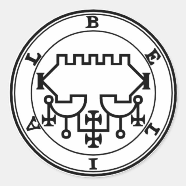 Adesivo Belial Goétia (Frente)