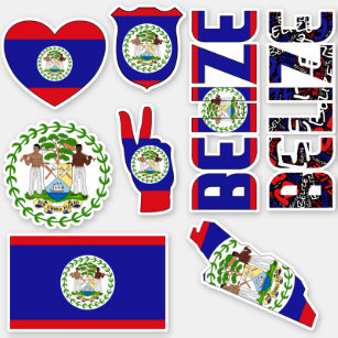 Adesivo Belize Formas Incríveis Símbolos Nacionais