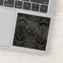 Adesivo Belladonna Abstract Black and Gray Fluid Art