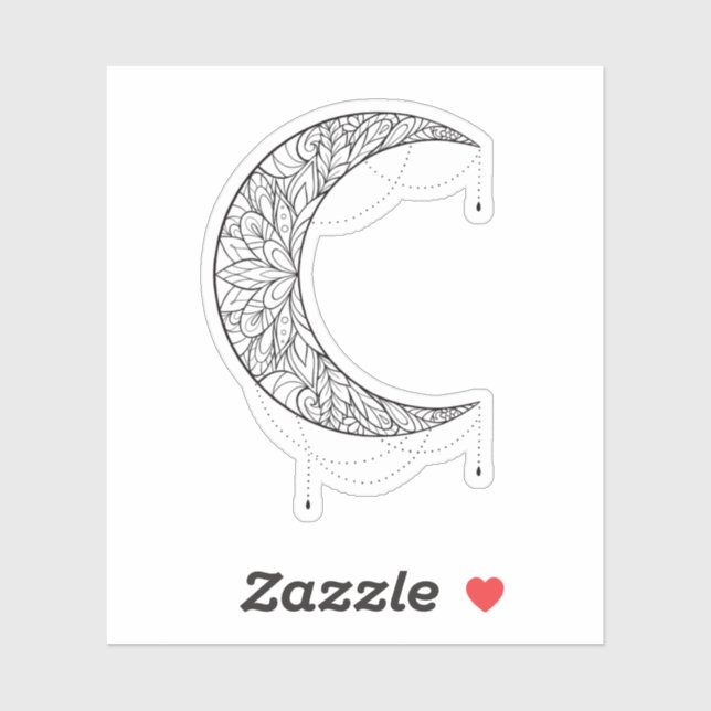 Adesivo Belo Design de Mandala (Folha)