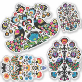 Adesivo Belo folclore polonês Wycinanki