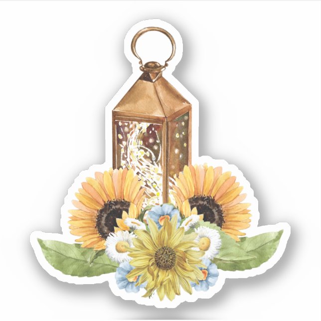 Adesivo Belo Garden Bee Sunflower Patterno (Frente)