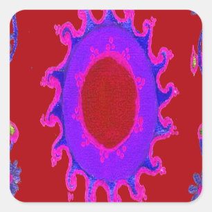 Adesivo Belo Incrível Motif Mehndi Maroon Art.