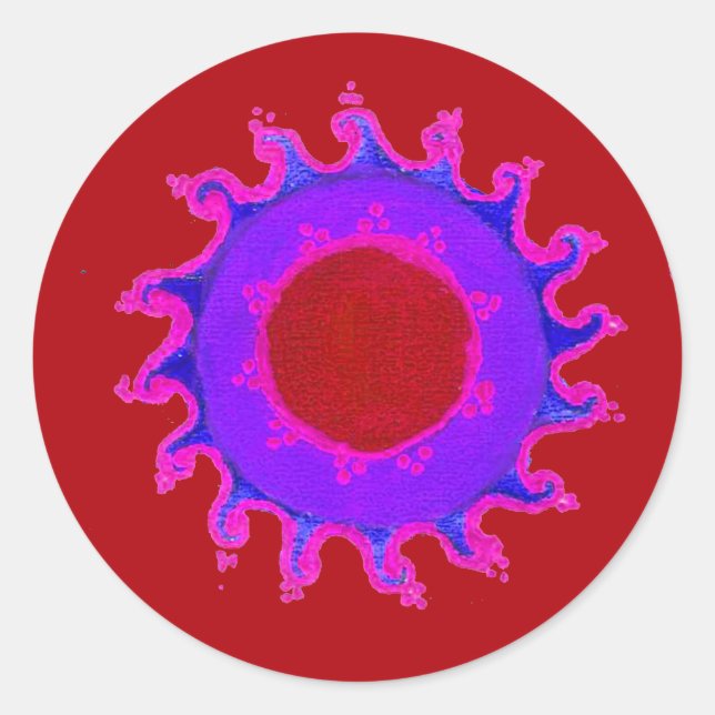 Adesivo Belo Incrível Motif Mehndi Maroon Art. (Frente)