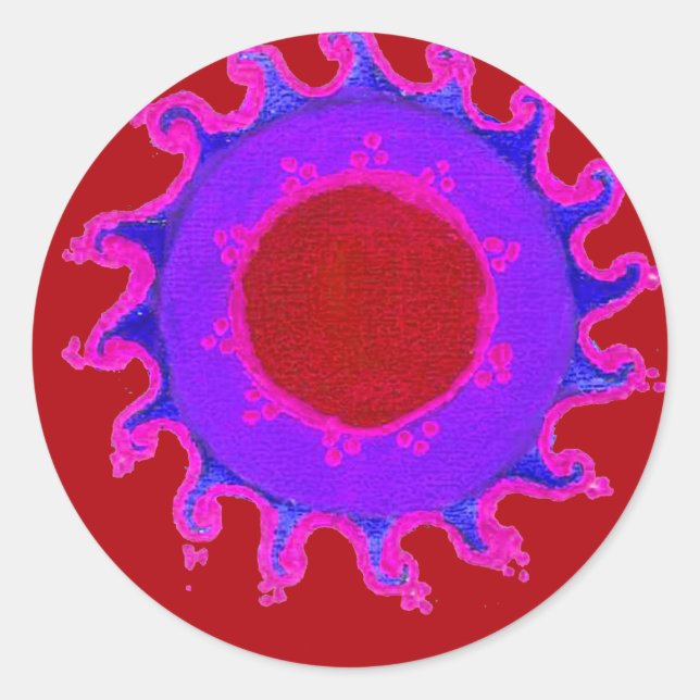 Adesivo Belo Incrível Motif Mehndi Maroon Art. (Frente)