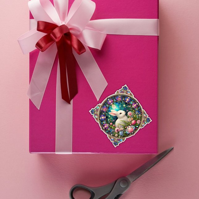 Adesivo Belo Jardim do Coelho Páscoa, Vidro Arrependido (Criador carregado)