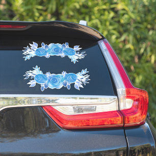 Adesivo Belos Rosas Azuis