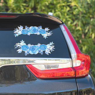Adesivo Belos Rosas Azuis