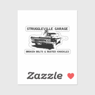 Adesivo Bem-vindo à Garagem de Struggleville - Onde Quebra
