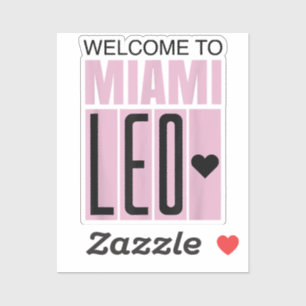 Adesivo Bem-vindo a Miami Leo 10 - GOAT