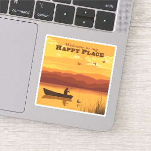 Adesivo Bem-Vindo Ao Meu Lugar Feliz