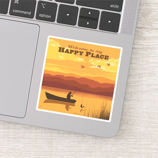 Adesivo Bem-Vindo Ao Meu Lugar Feliz (Detalhe)