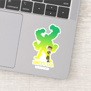 Adesivo Ben 10 e Quatro Braços Sombra