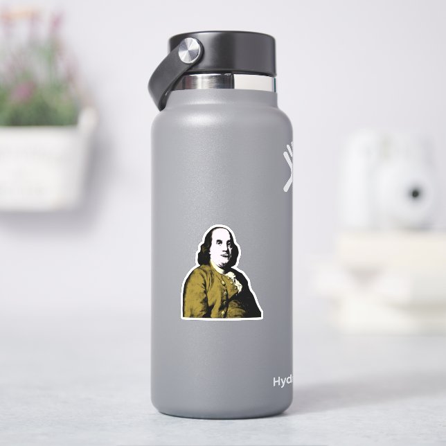 Adesivo Benjamin Franklin Pop Art Style (HidroFlask)