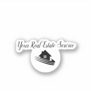 Adesivo Bens imobiliários elegantes cortados