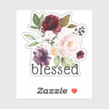 Berenjena Bege Burgundy Floral Abençoado