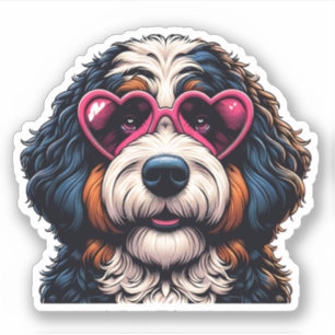 Adesivo Bernedoodle Vinyl Dog Sticker