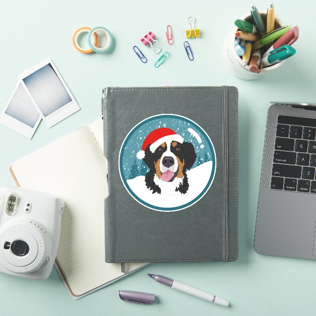 Adesivo Bernese Mountain Dog Natal (Capa para iPad)