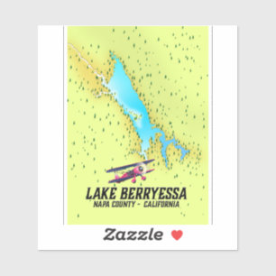 Adesivo berryessa Napa County do lago, Califórnia