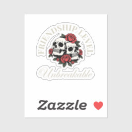 Adesivo Best Friend, Friendship Level: Unbreakable, friend