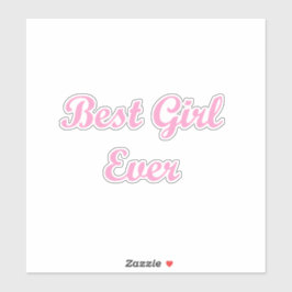 Adesivo Best girl ever