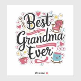 Adesivo Best grandma ever