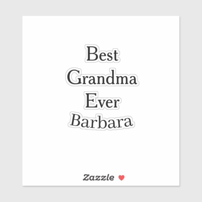 Adesivo Best Grandma ever name date simple mothers day min (Folha)