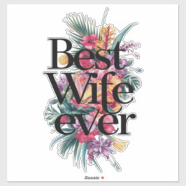 Adesivo Best wife ever