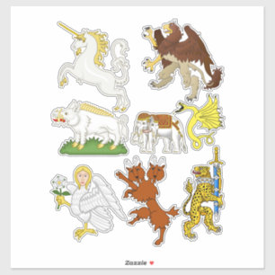 Adesivo Bestas e criaturas da Cartoon Fantasy Art