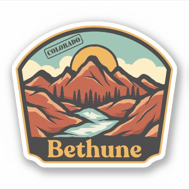 Adesivo Bethune, Colorado (Frente)
