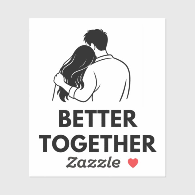 Adesivo Better Together Minimal Vinyl Sticker (Folha)