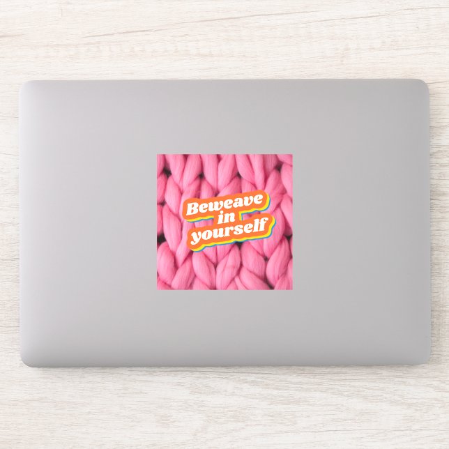 Adesivo Beweave No Seu Autocolante (Computador)