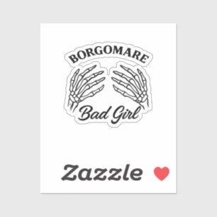 Adesivo Bgm Bad Girl - Skeleton Heart Hands