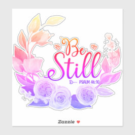 Adesivo Bíblia Cristã Salm Verse Stickers - Esteja Ainda