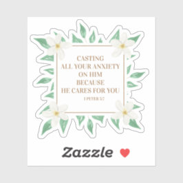 Adesivo Bíblia Cristã Verse Provoca Sua Ansiedade Sobre El