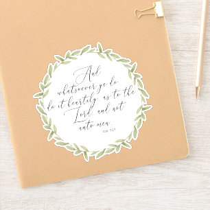 Adesivo Bíblia do Vinyl Sticker KJV - Presente Cristão V