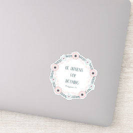 Adesivo Bíblia Floral Cor-de-Rosa Azul Ansiedade Versa