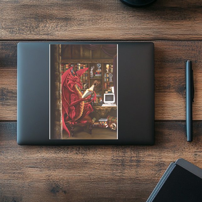 Adesivo Biblioteca Podcast Dragon (Criador carregado)