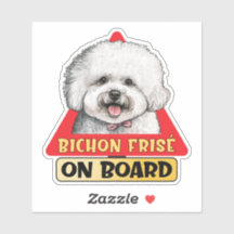 Bichon Frise No Conselho Engraçado Sinal De Tráfeg