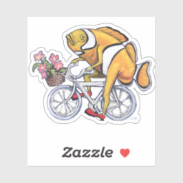 Adesivo Bicicleta Engraçado Em Calçados De Palhaço